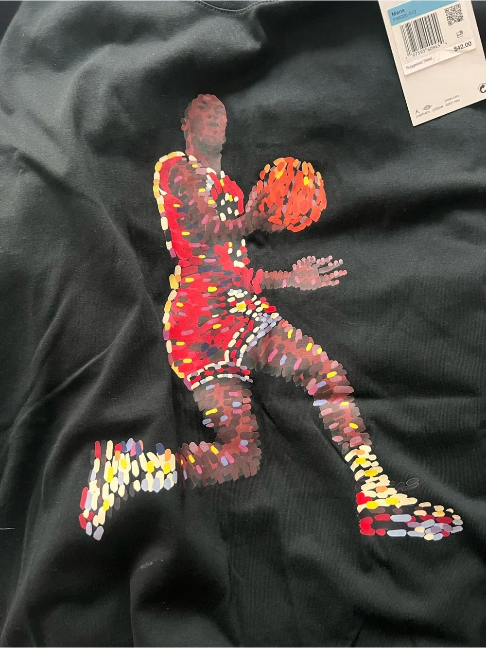 NEW W/ TAGS Jordan Men’s Black Short-Sleeve Graphic T-Shirt